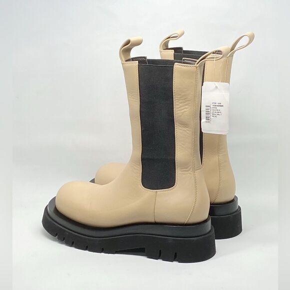 Bottega Veneta Lug Sole Leather Chelsea Boots size 36.5 - Picture 7 of 12
